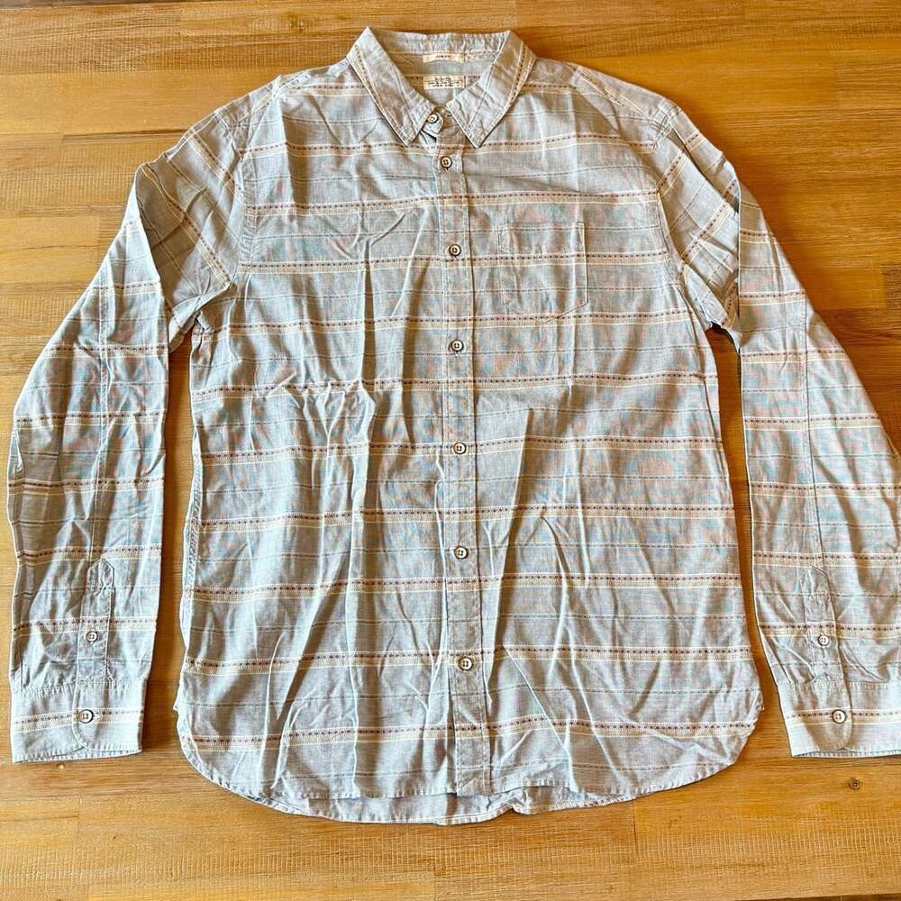 AllSaints Slim Fit Long Sleeve Button-Down Shirt Size Large